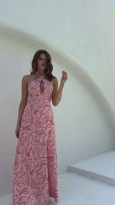 Load and play video in Gallery viewer, Parker Maxi Dress - Pink
