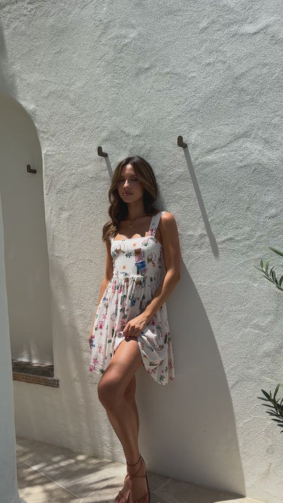 Load and play video in Gallery viewer, Melanie Mini Dress - Desert Sun
