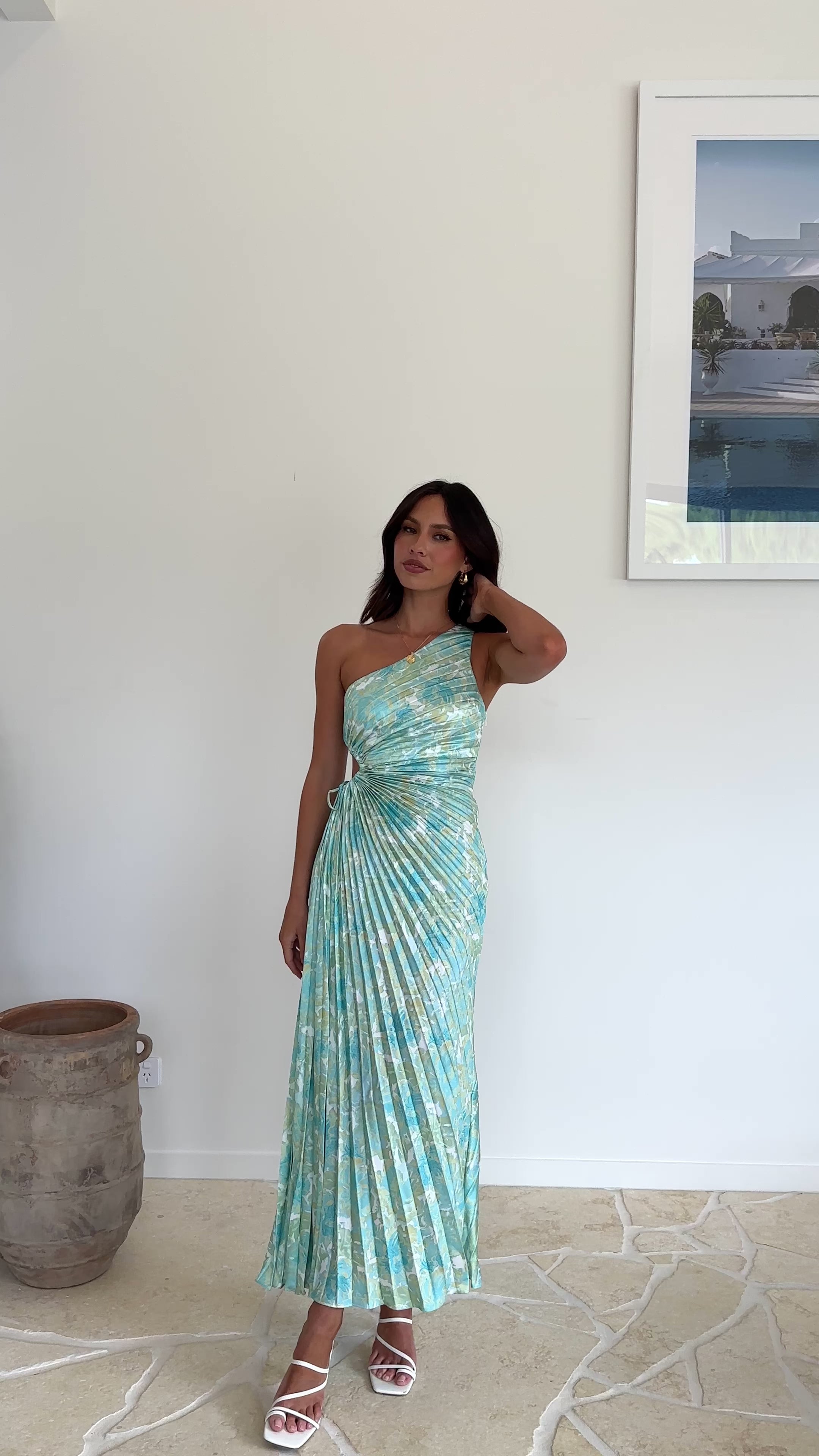 Laken Maxi Dress - Green Floral