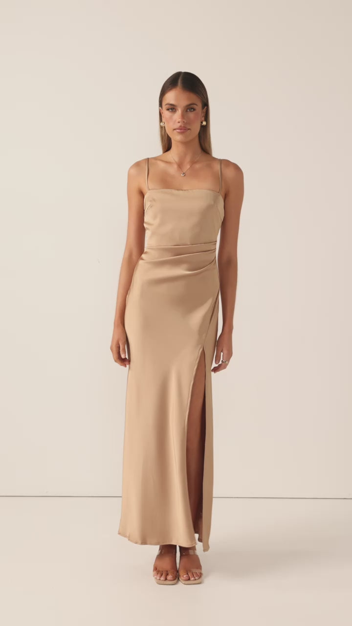 Load video: Ilana Maxi Dress - Latte