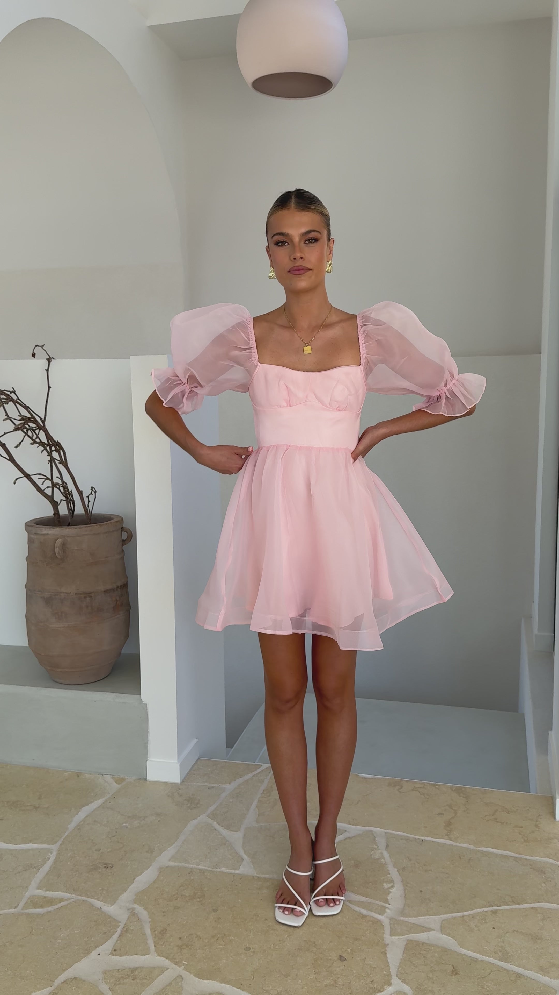 Lakeithia Mini Dress - Pink - Billy J