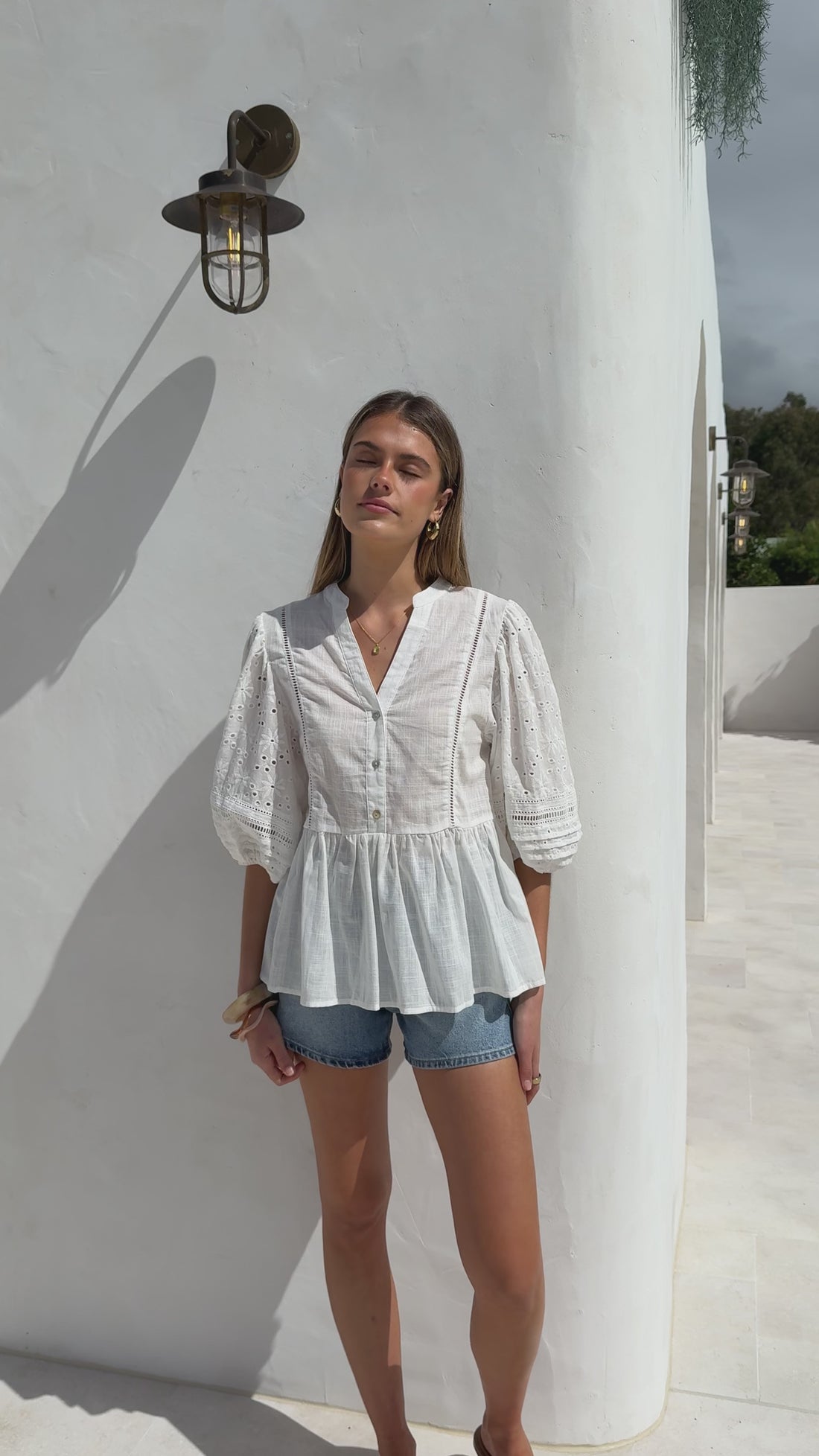 Winslet Top - White - Billy J