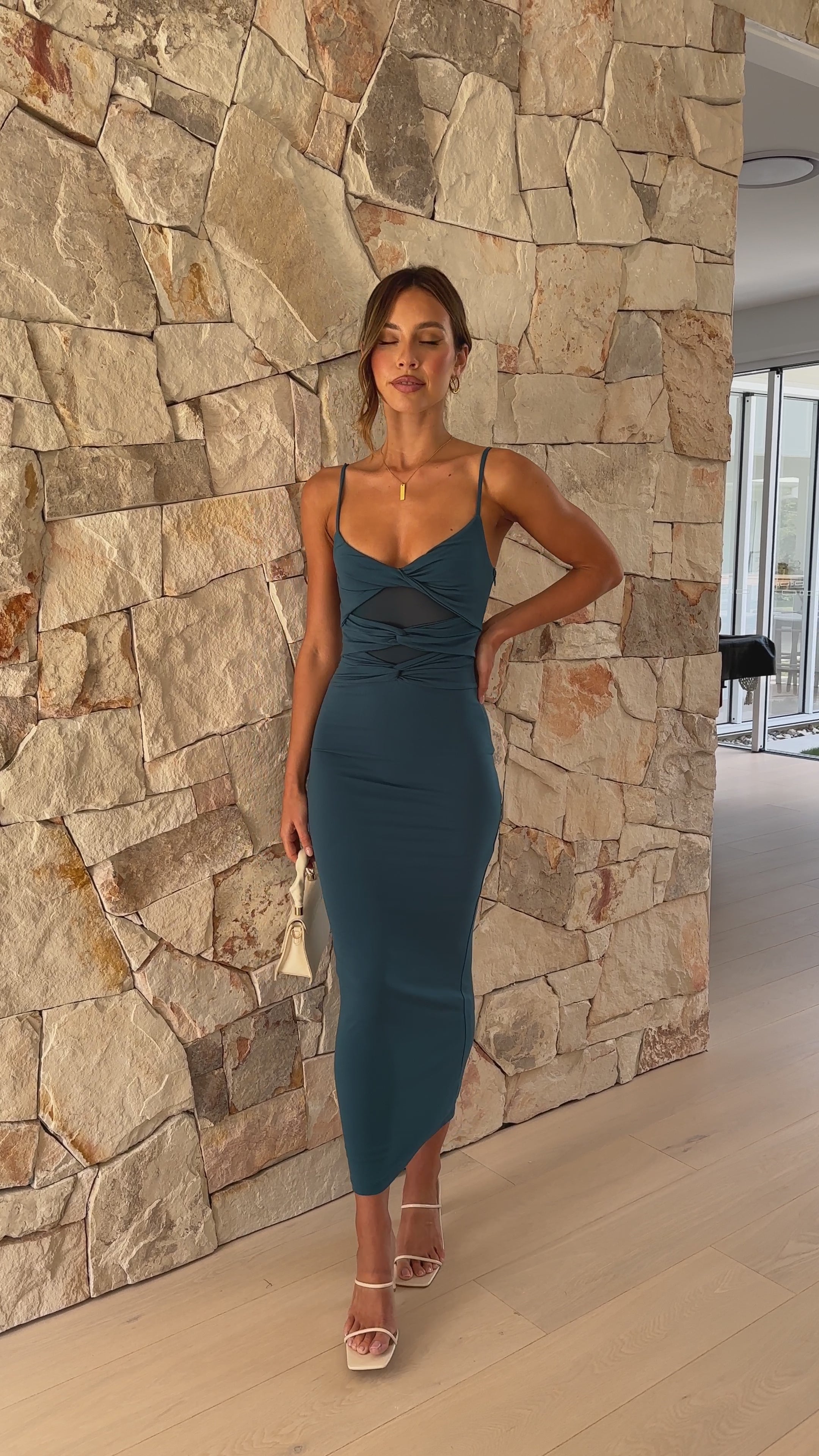 Astrid Maxi Dress - Blue