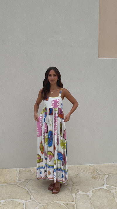 Load and play video in Gallery viewer, Sylvie Maxi Dress - Sunetta Print
