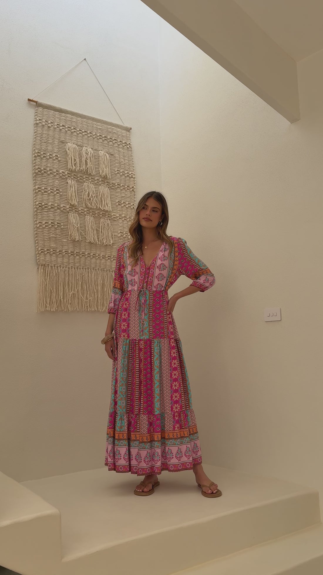 Tessa Maxi Dress - Cedella Print - Billy J