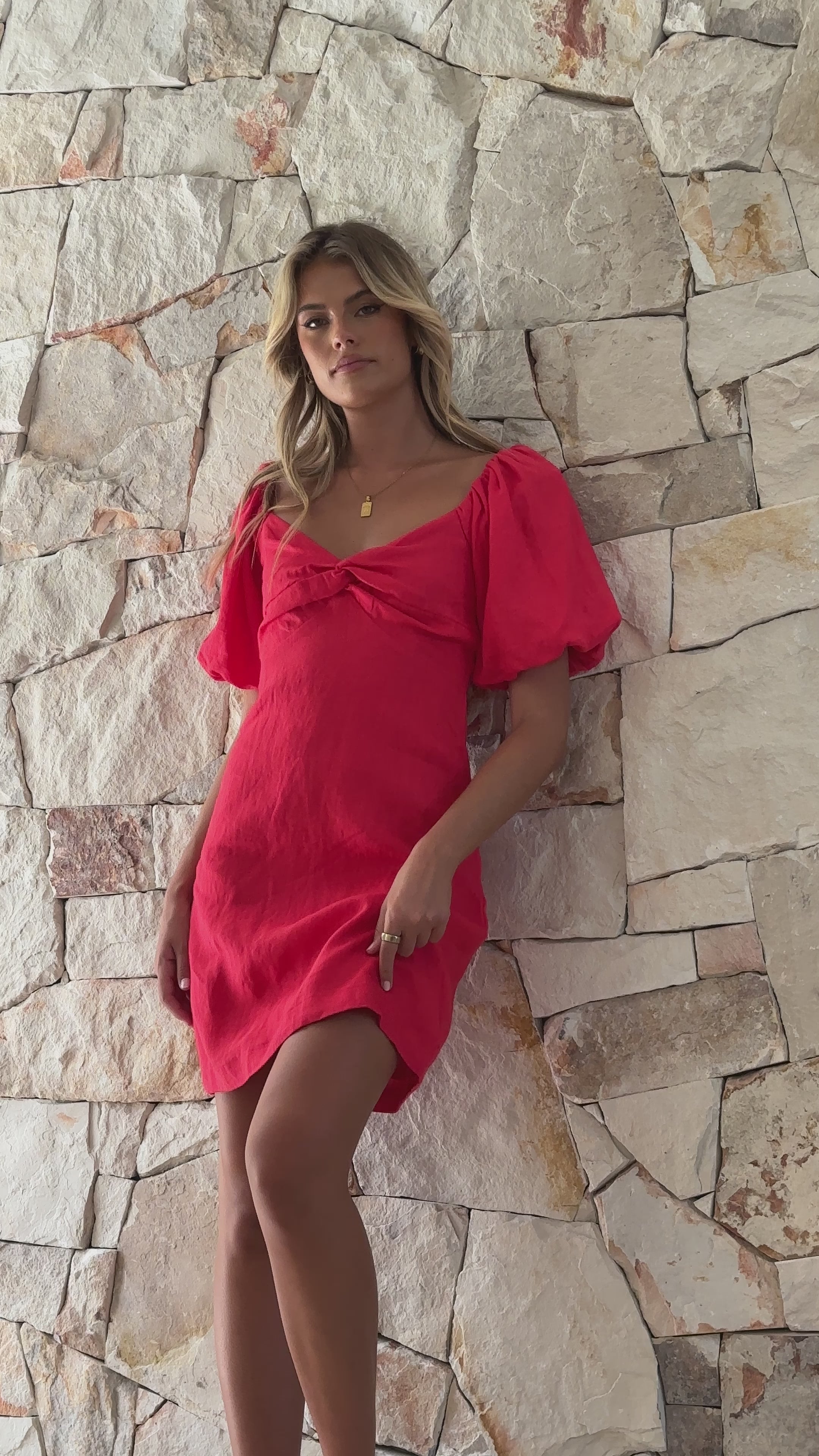 Dalila Mini Dress - Red
