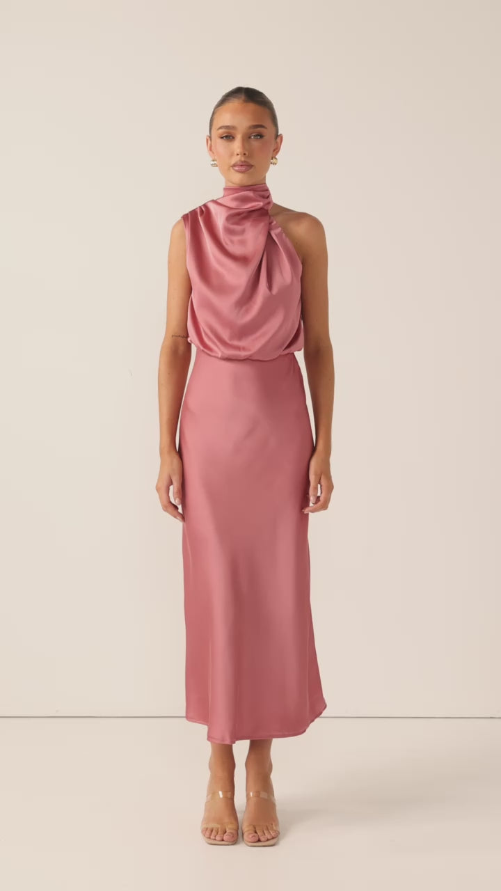 Load video: Esther Maxi Dress - Baked Rose - Billy J