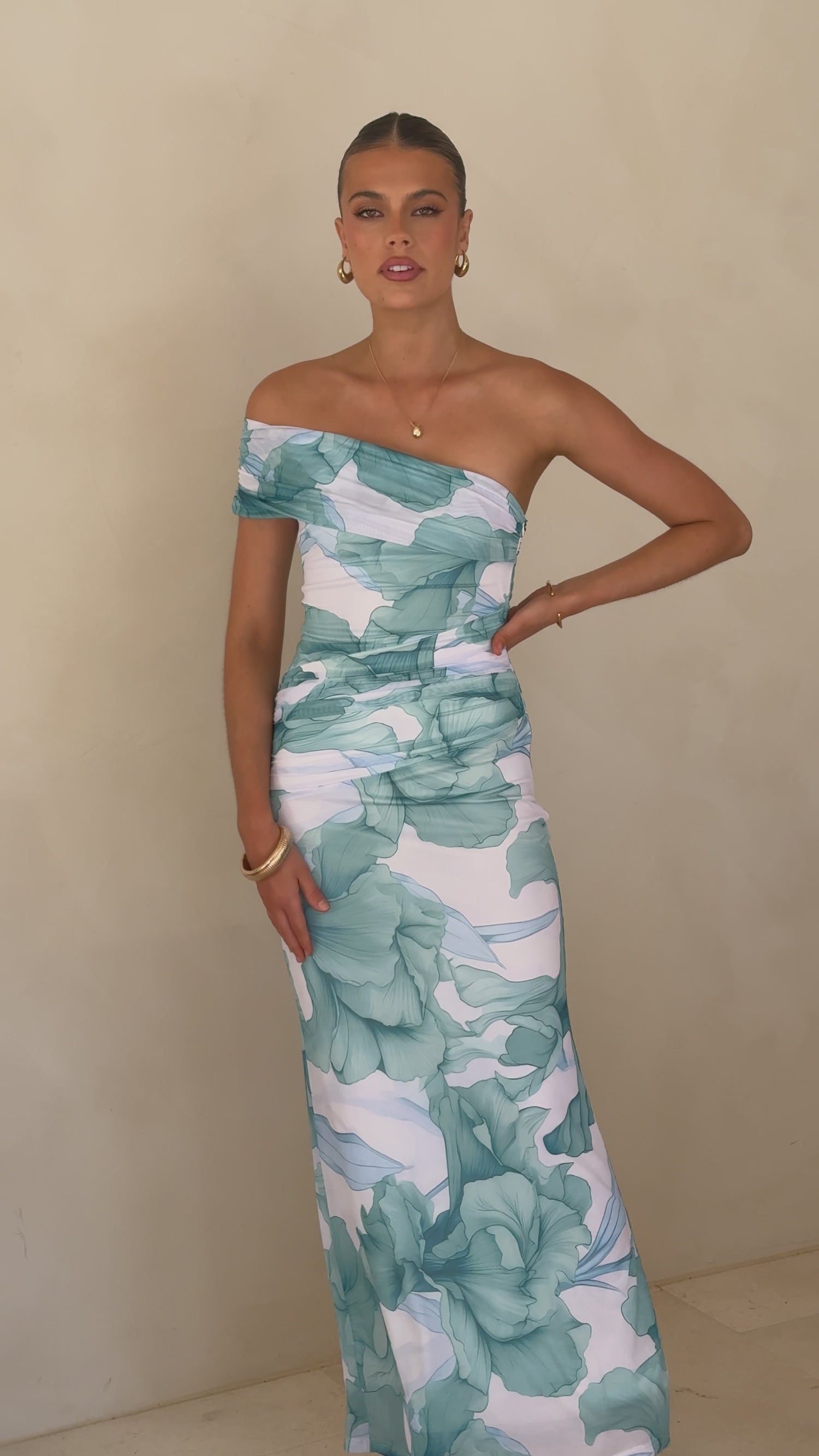 Coda Maxi Dress - Blue Floral - Billy J