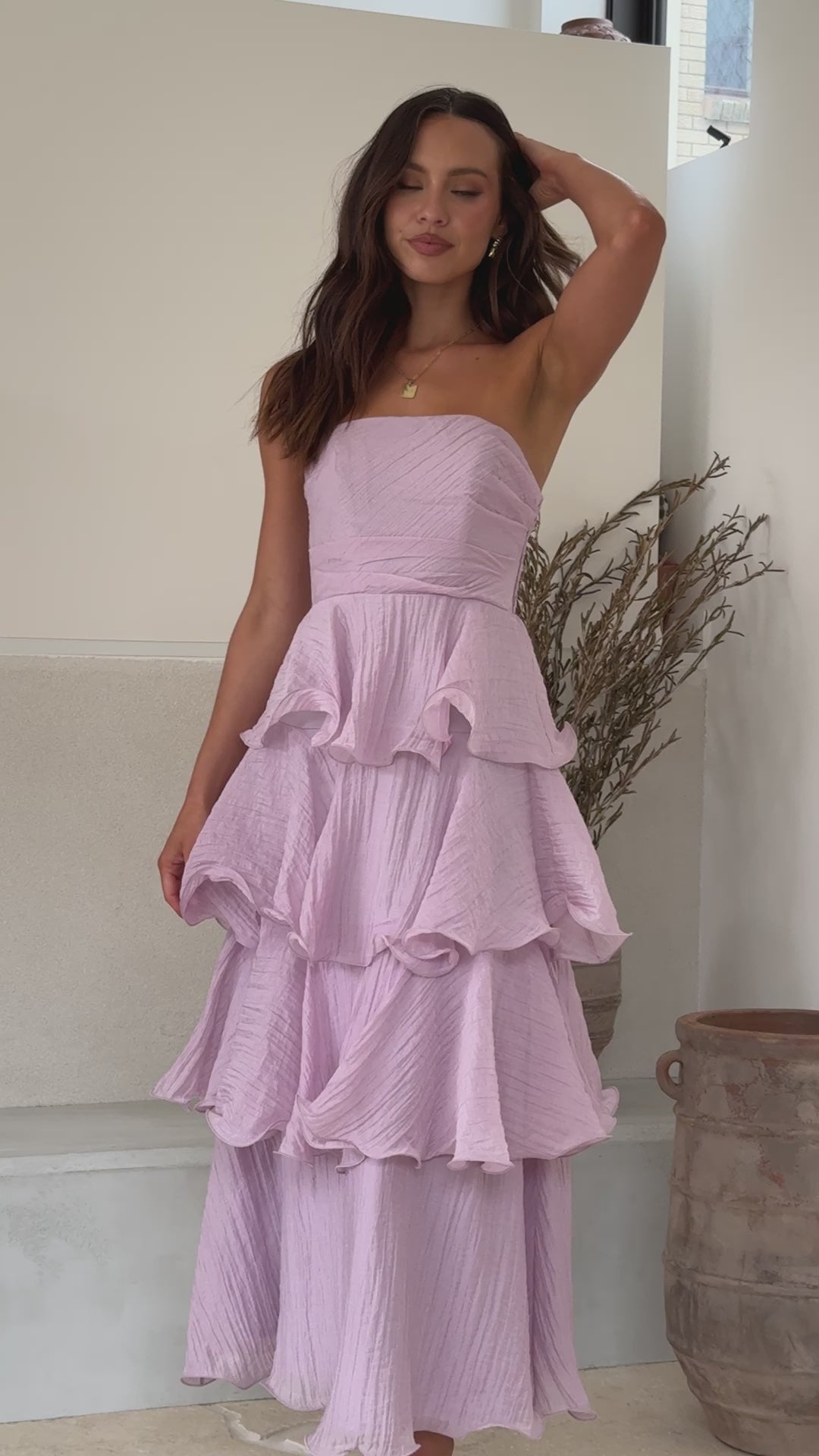 Lanica Maxi Dress - Lilac