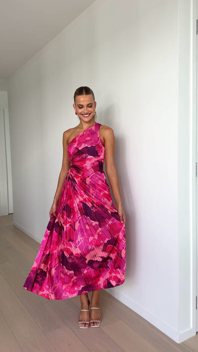 Load and play video in Gallery viewer, Laken Maxi Dress - Pink Floral
