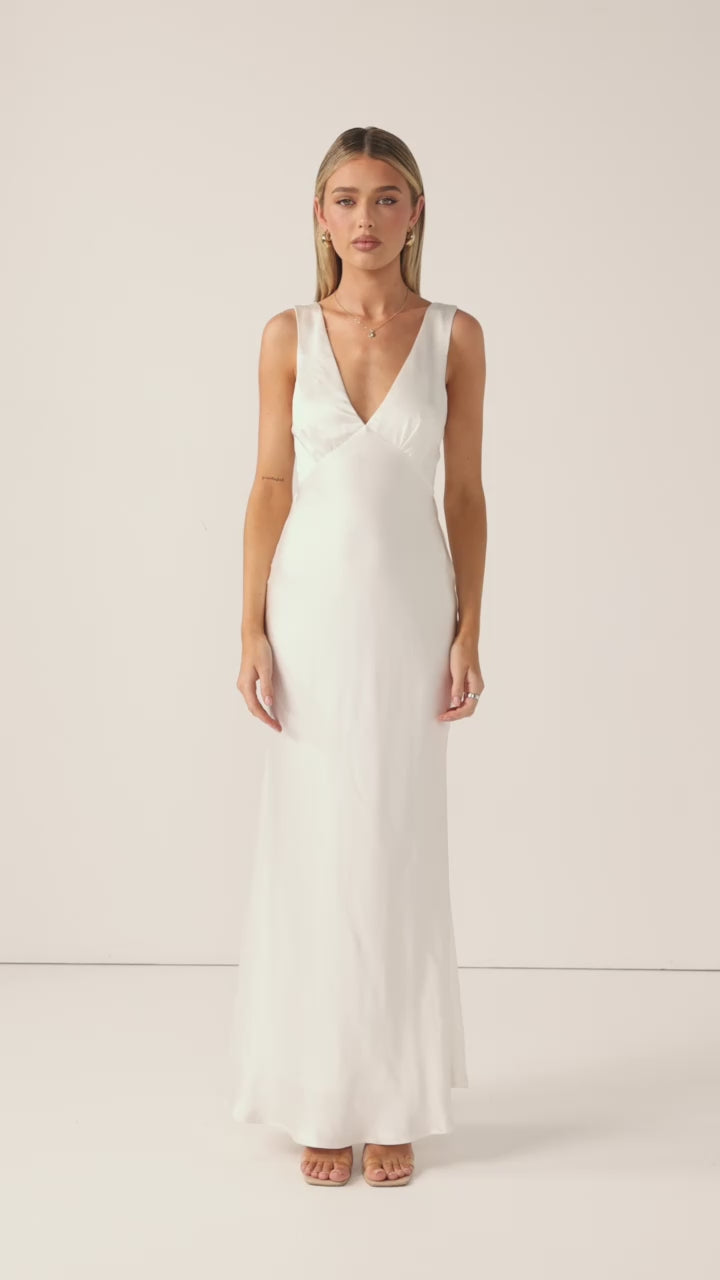 Sofia Maxi Dress - Ivory - Billy J