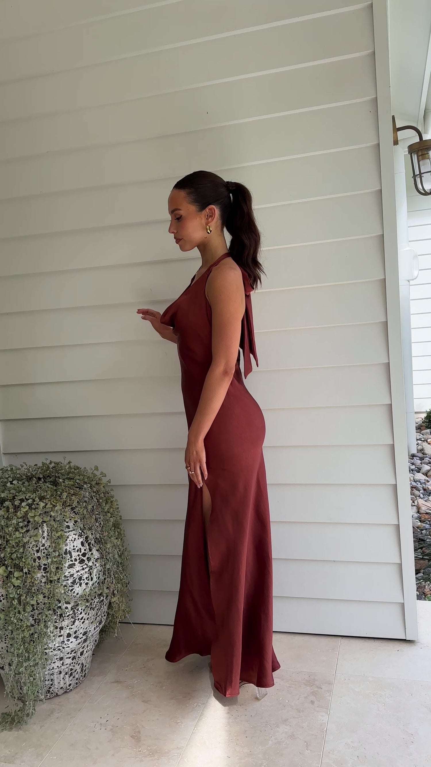 Sian Maxi Dress - Rust - Buy Women's Dresses
