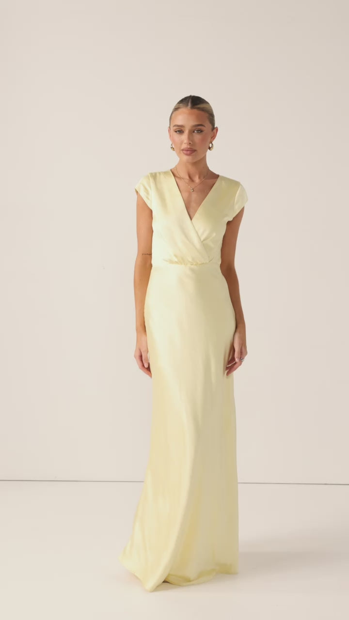 Load video: Selma Maxi Dress - Yellow