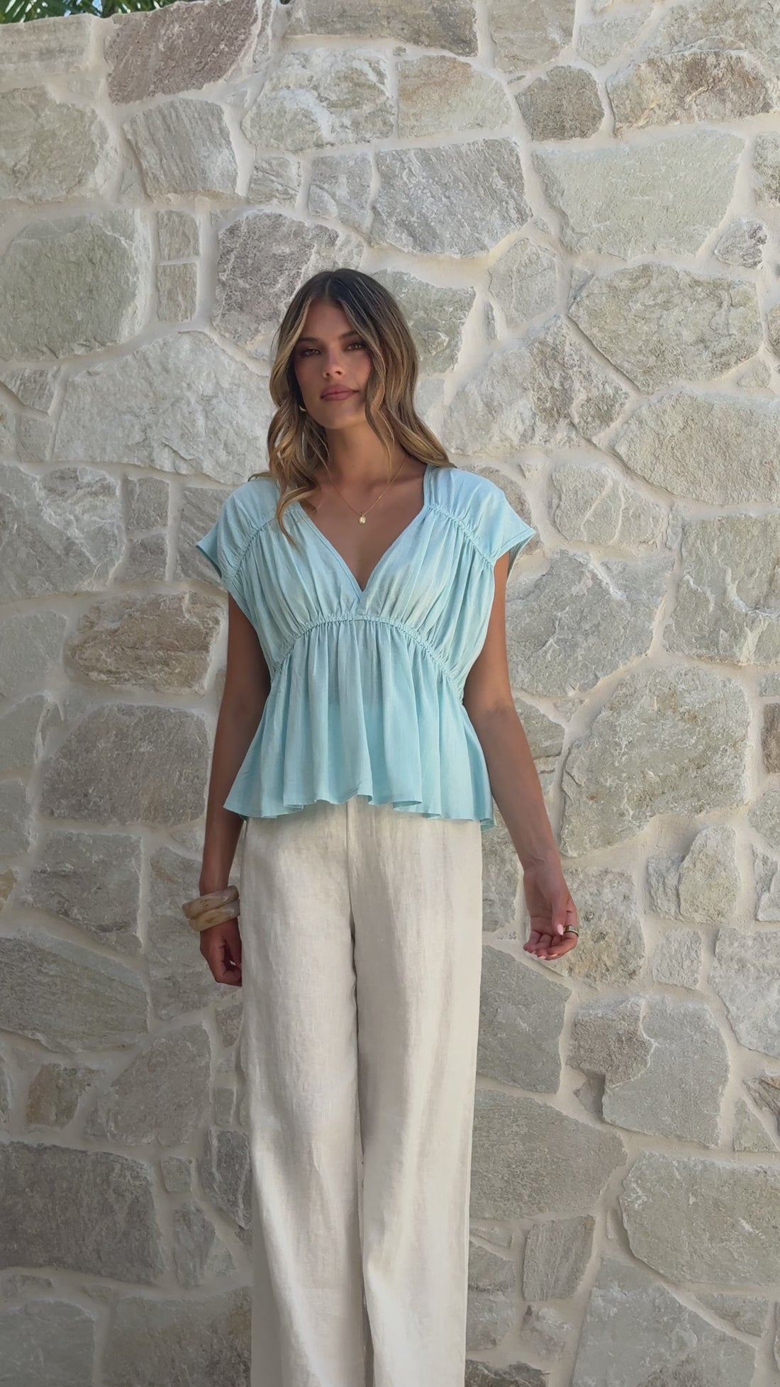 Cori Top - Blue - Billy J