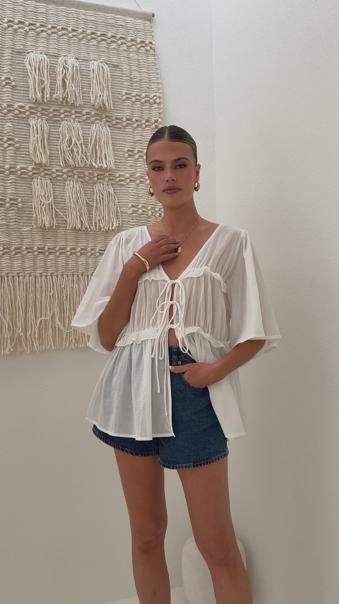 Raya Top - White - Billy J