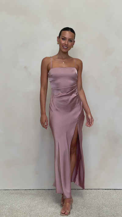 Load and play video in Gallery viewer, Ilana Maxi Dress - Dusty Pink
