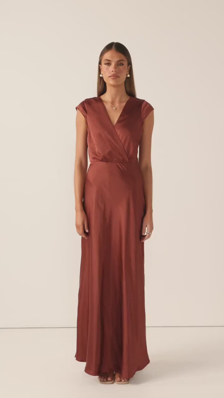 Selma Maxi Dress - Rust - Billy J