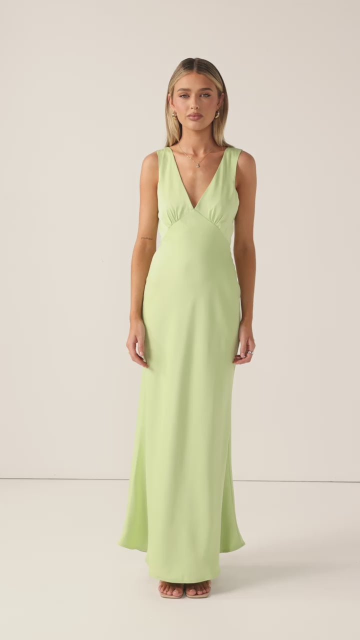Sofia Maxi Dress - Key Lime - Billy J
