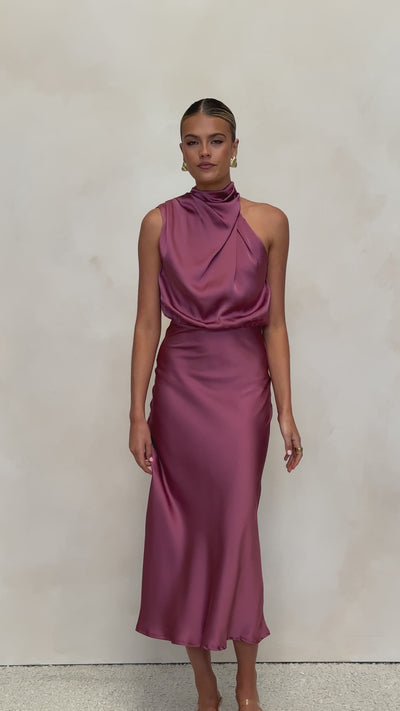 Load and play video in Gallery viewer, Esther Maxi Dress - Plum
