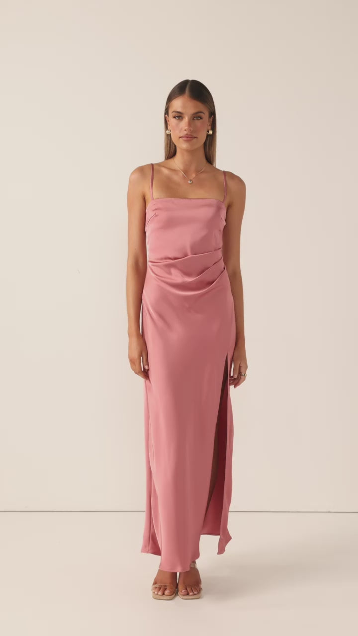 Ilana Maxi Dress - Baked Rose - Billy J
