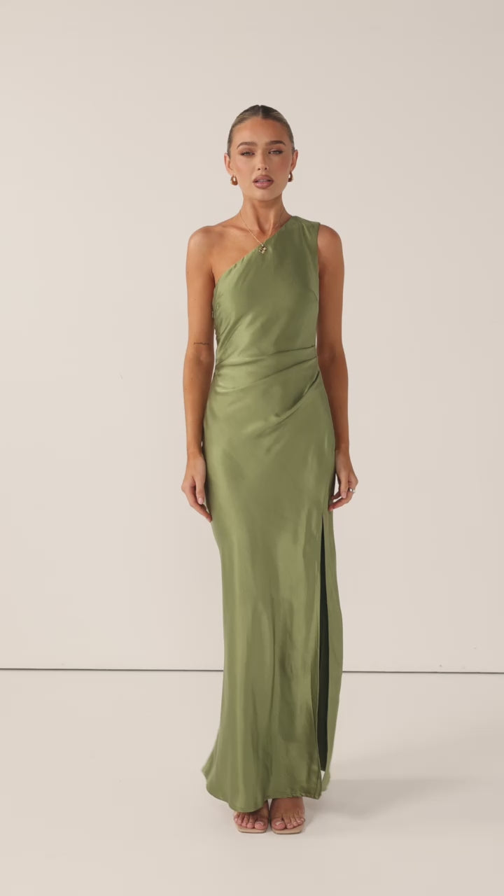 Victoria Maxi Dress - Olive - Billy J