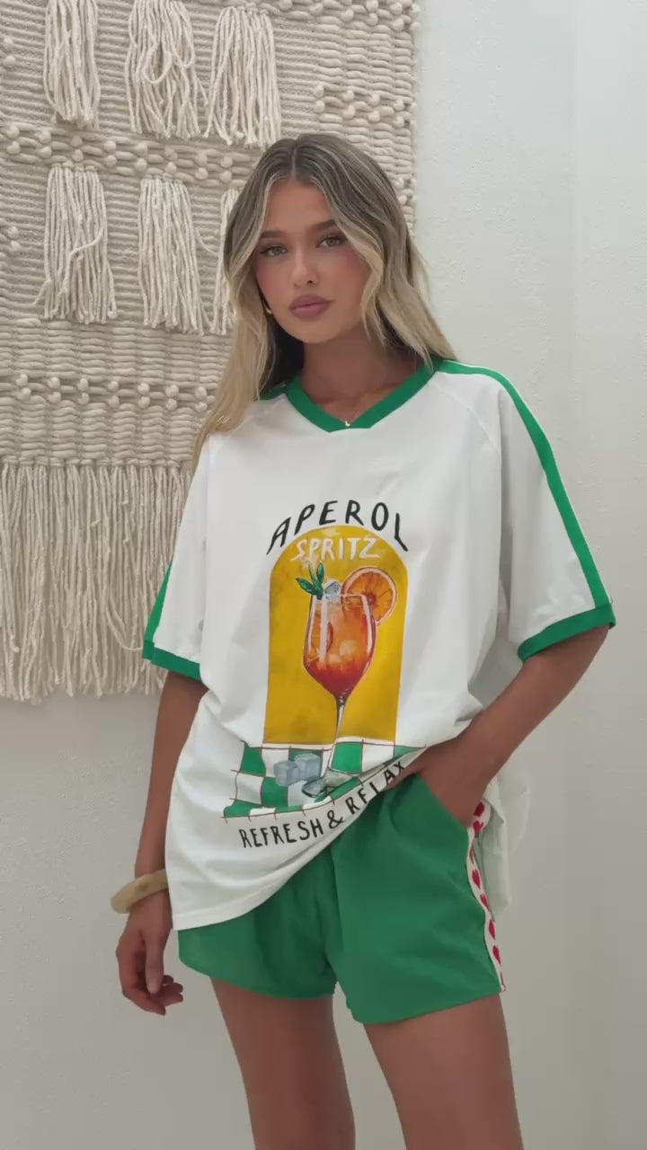 Elissa Heart Shorts - Green - Billy J