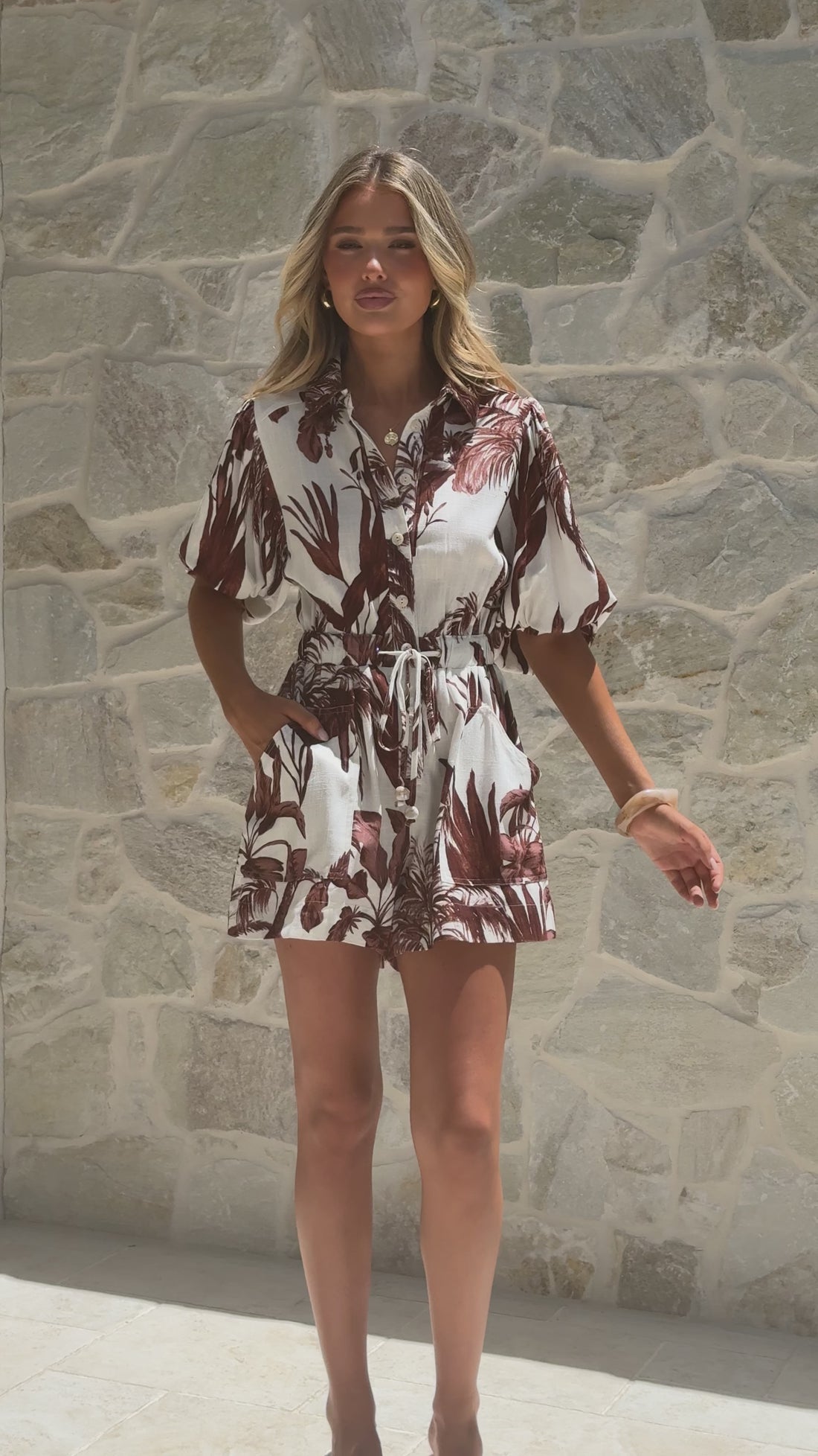 Dayna Playsuit - Ipanema Print - Billy J