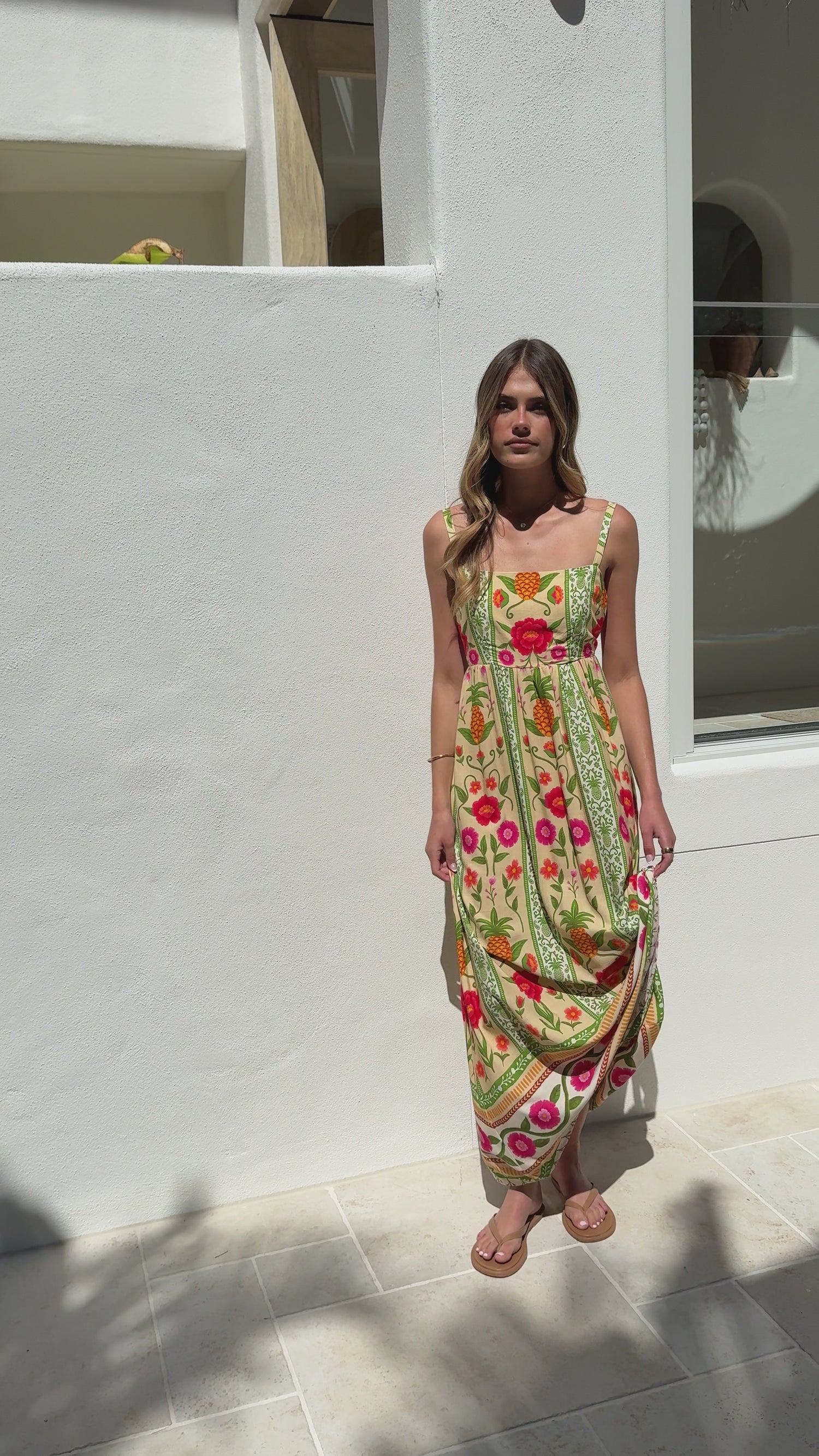 Keziah Maxi Dress - Sunkissed Print - Billy J