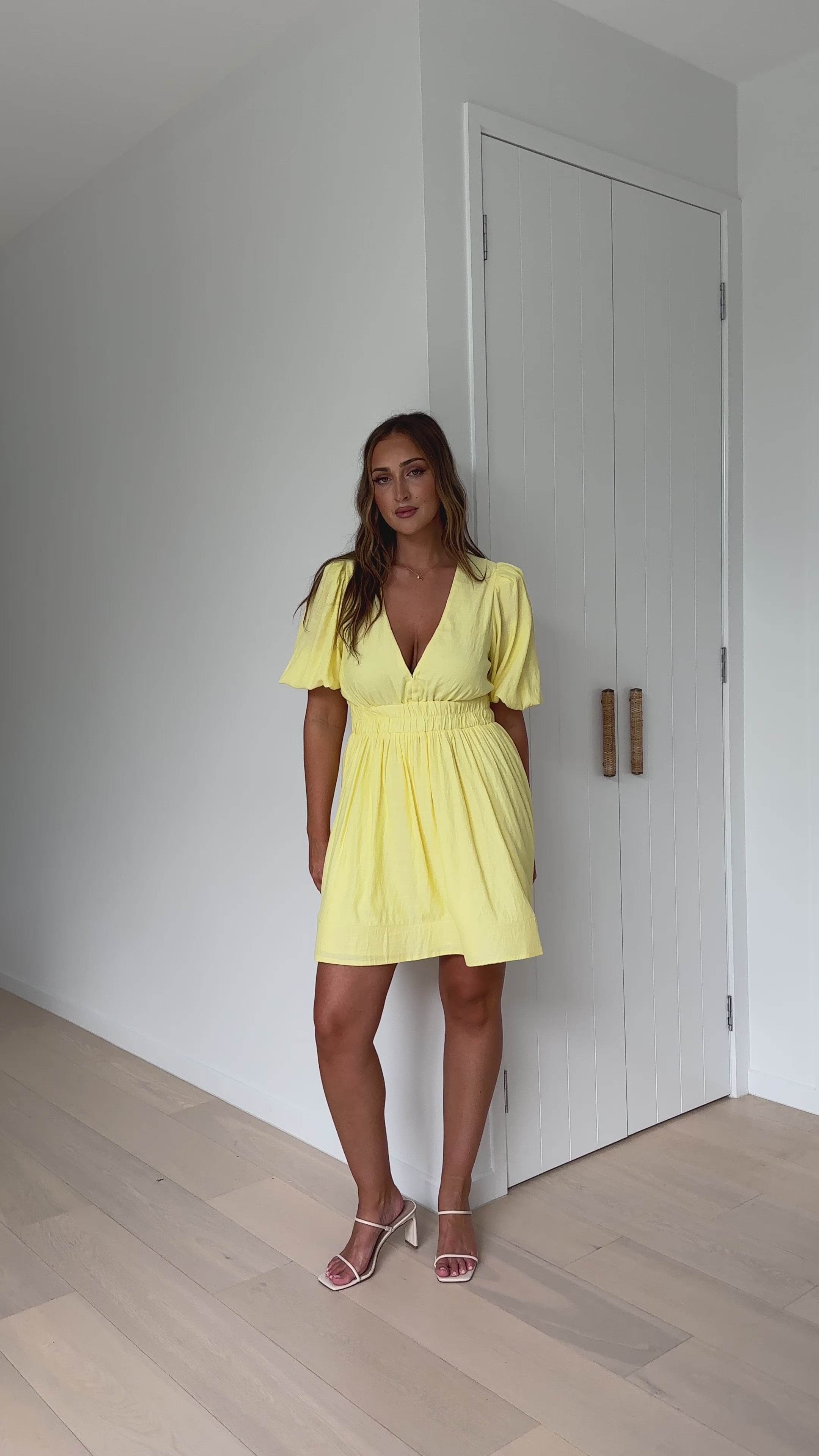 Erin Mini Dress - Yellow