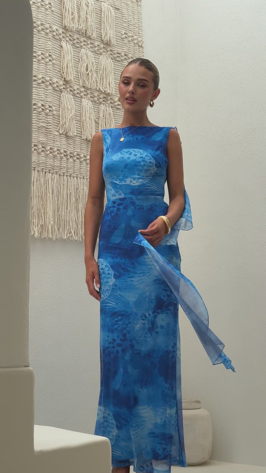 Siena Maxi Dress - Ocean Blue - Billy J
