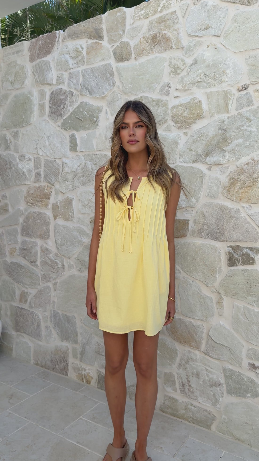 Sahara Mini Dress - Yellow - Billy J