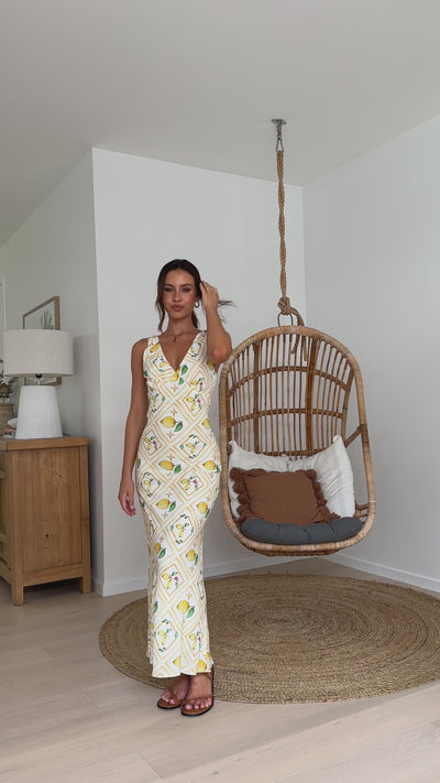 Load and play video in Gallery viewer, Abilena Midi Dress - Lemons and Love
