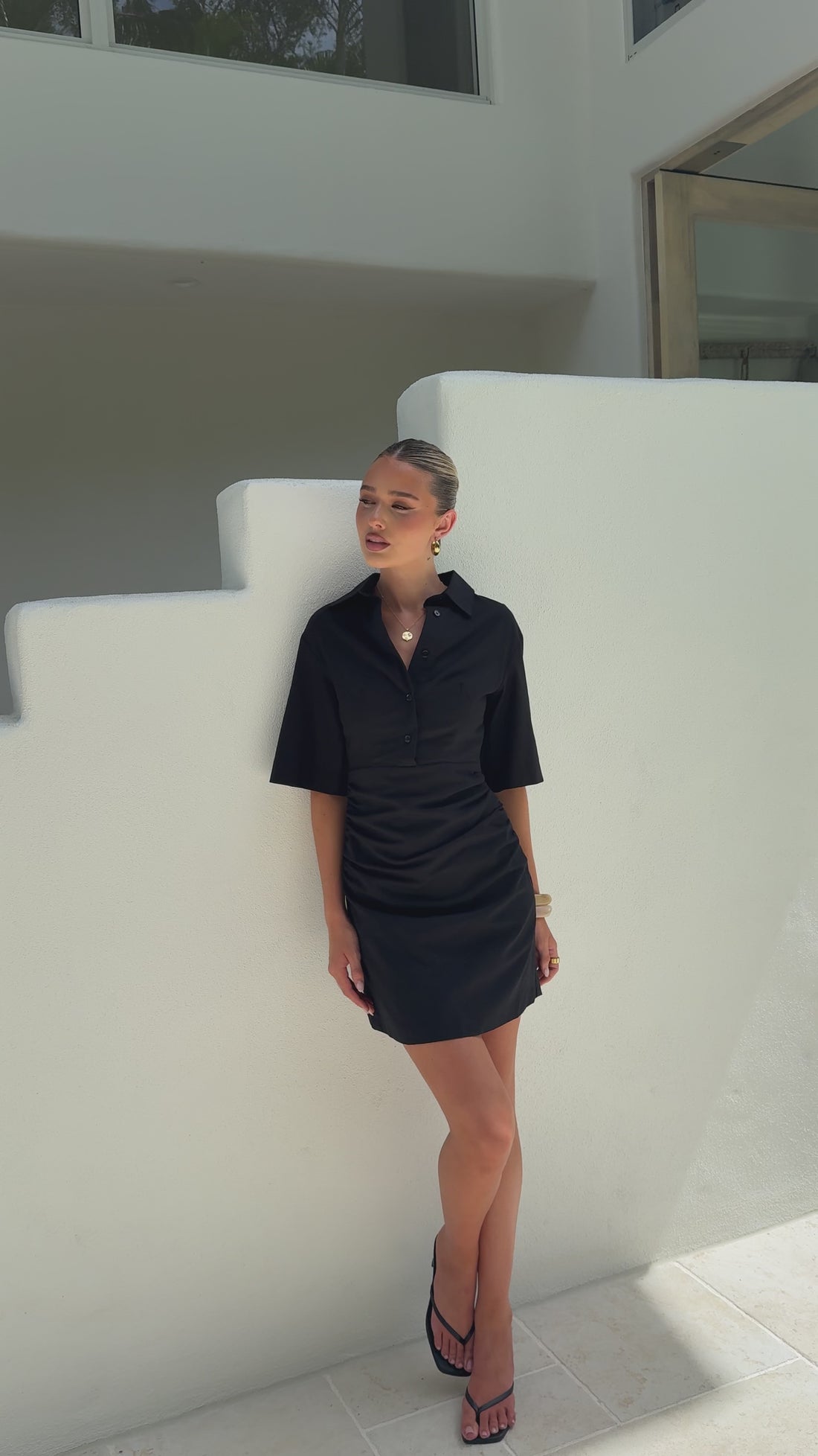 Sydney Mini Dress - Black - Billy J