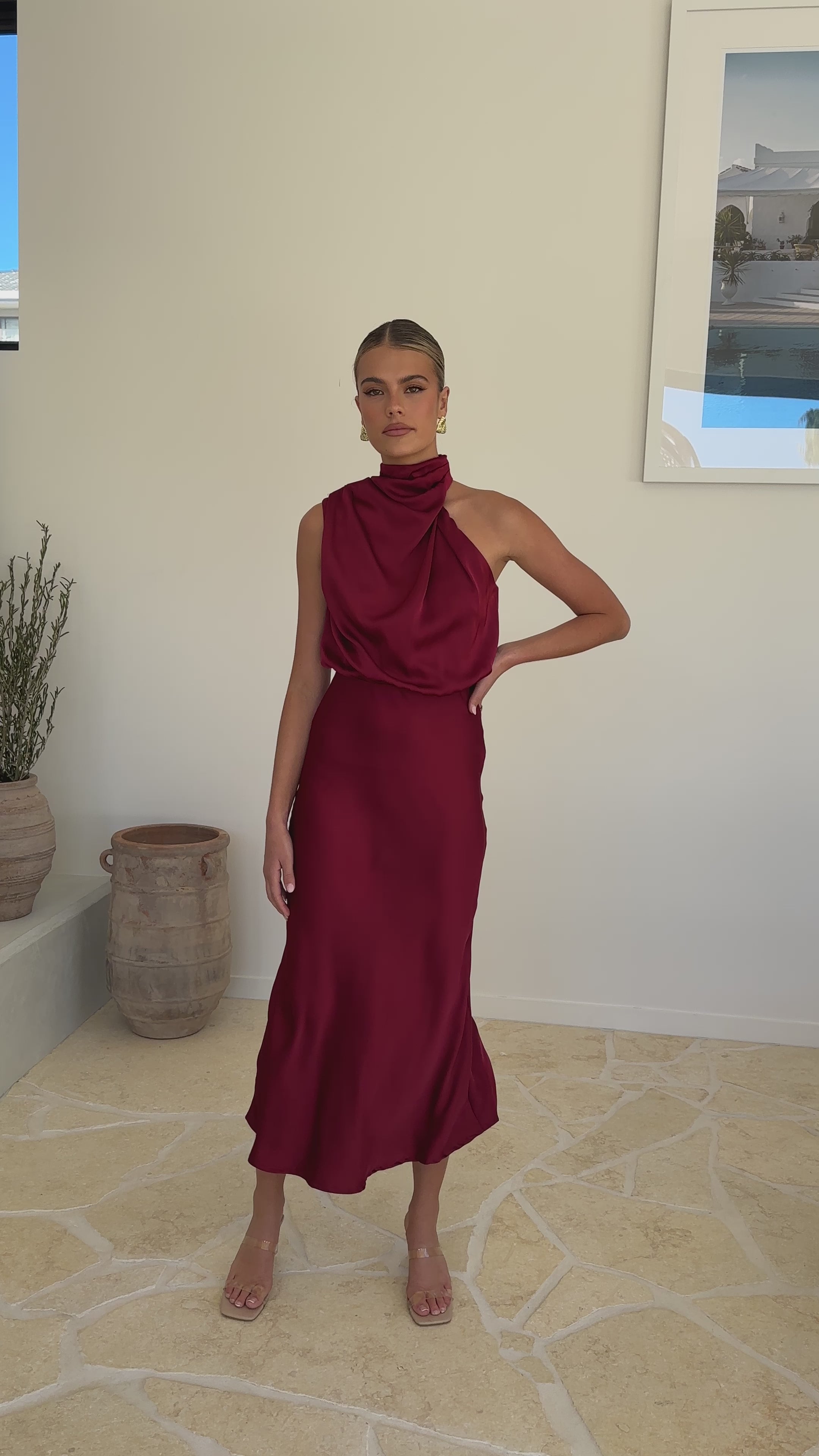 Esther Maxi Dress - Wine