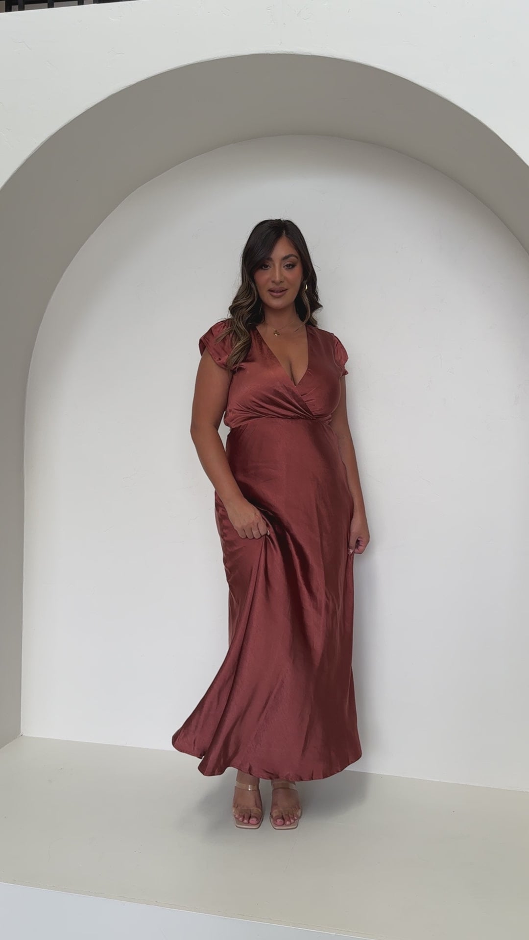 Selma Maxi Dress - Rust