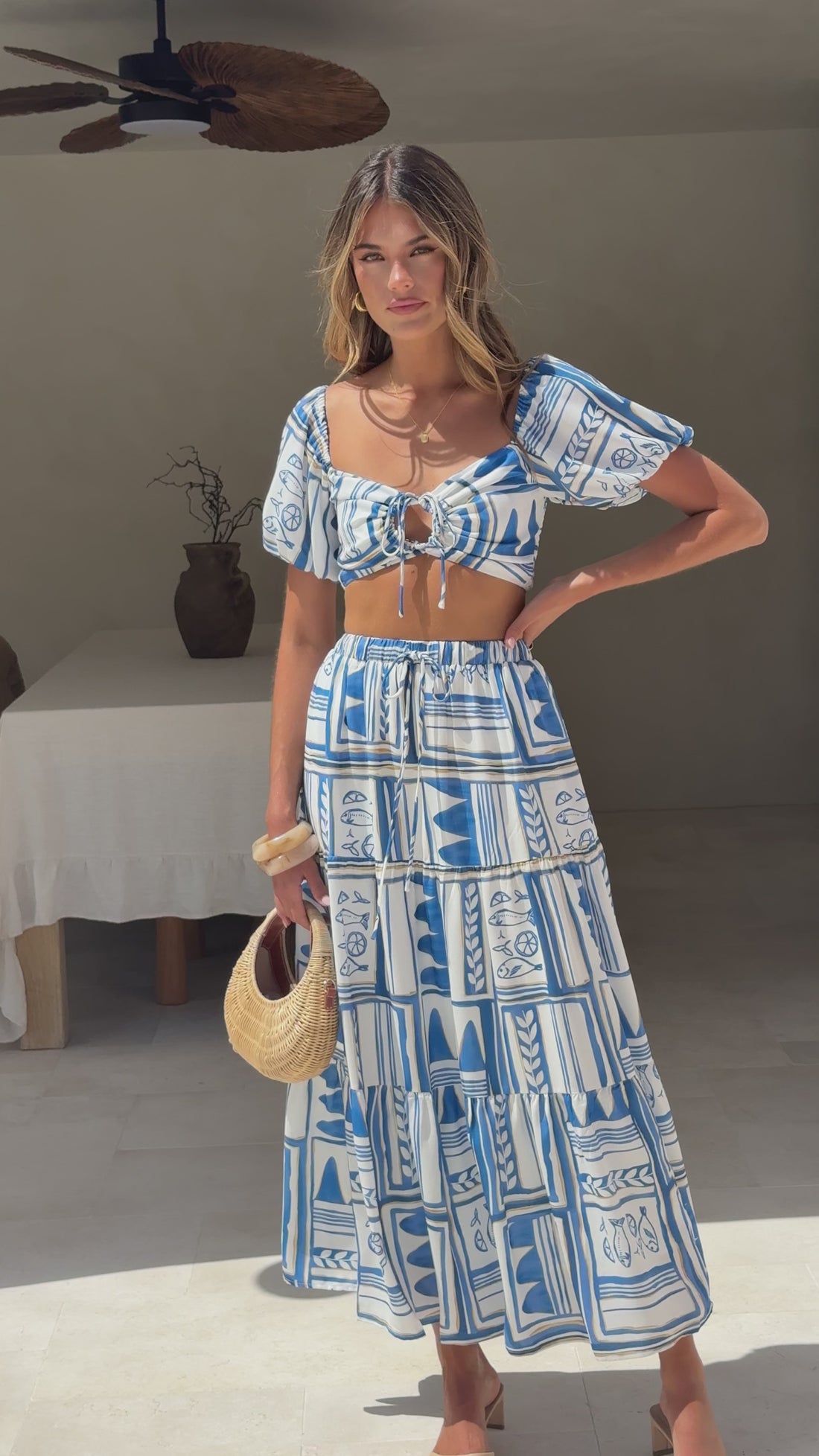 Vida Maxi Skirt - Coastal Escape - Billy J