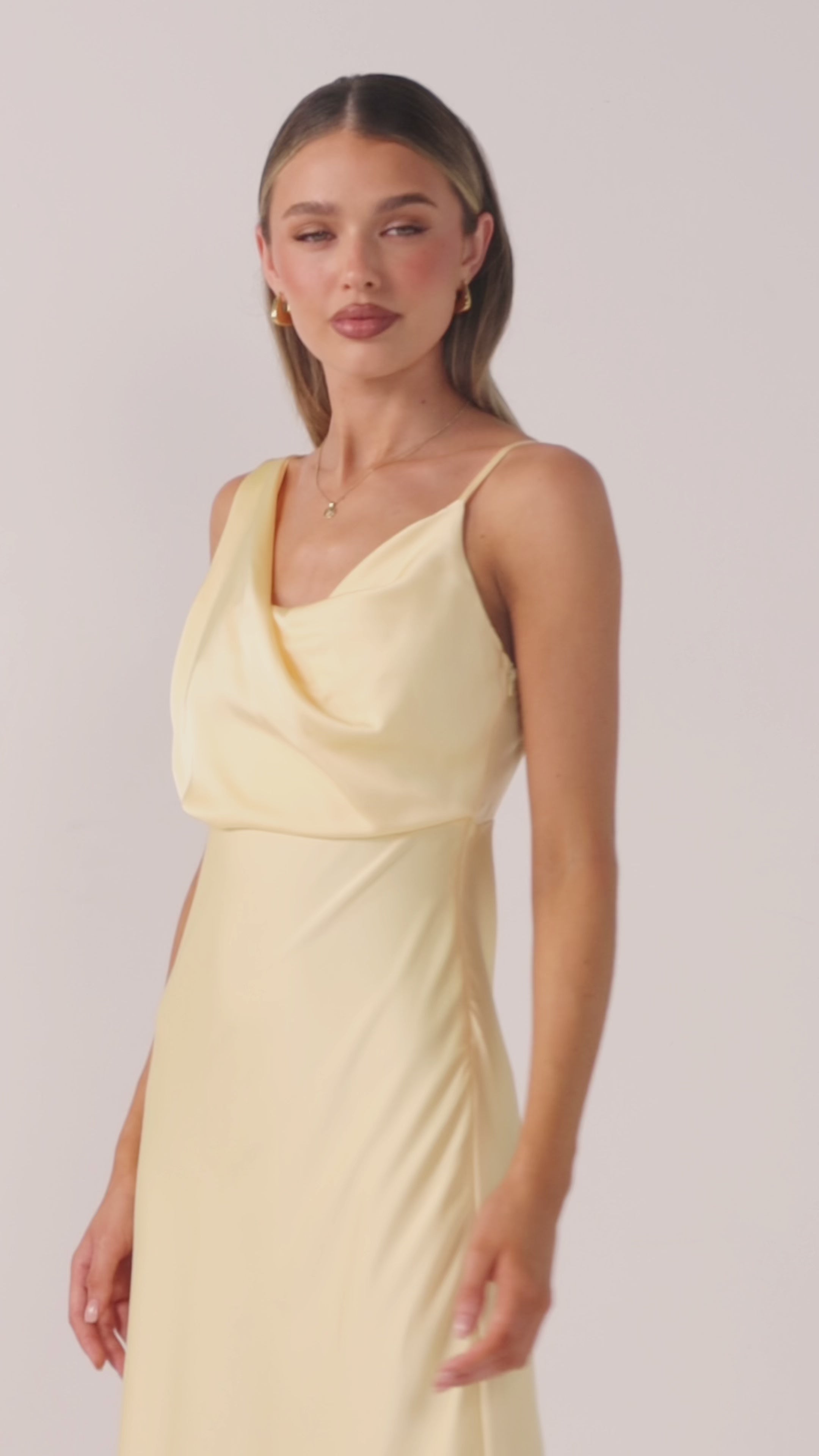 Load video: Audrey Maxi Dress - Lemon