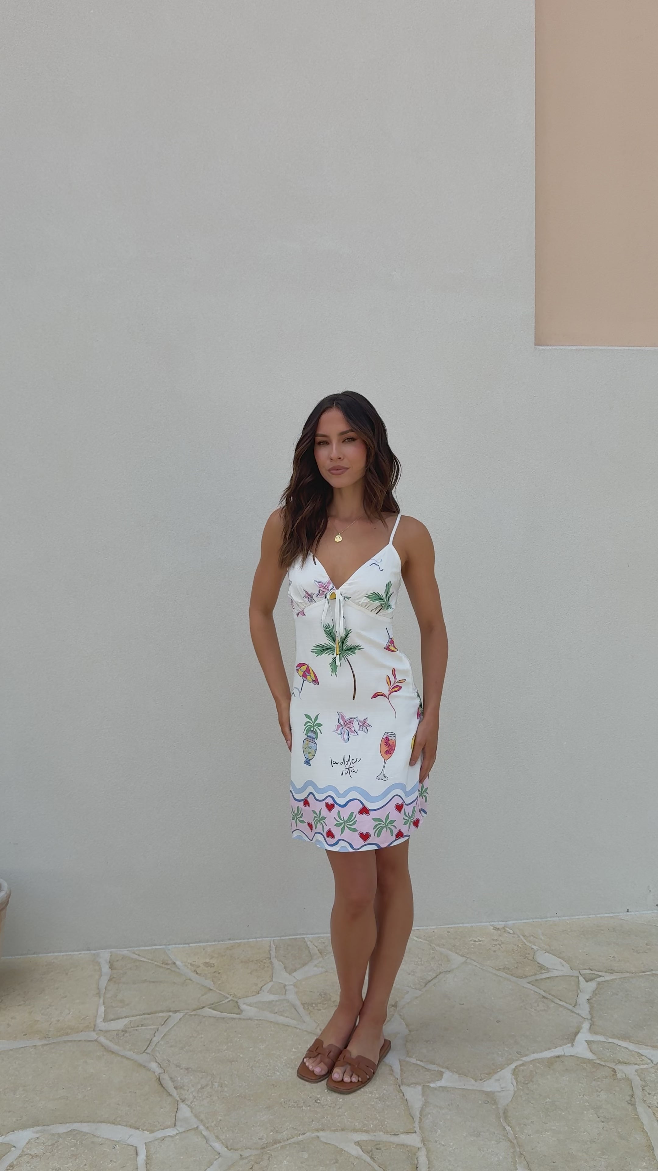 Vashi Mini Dress - Euro Summer Print