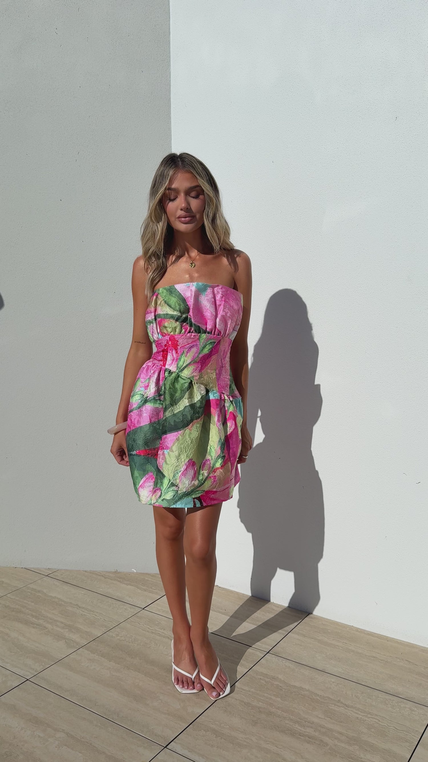 Dove Mini Dress - Spring Floral - Billy J