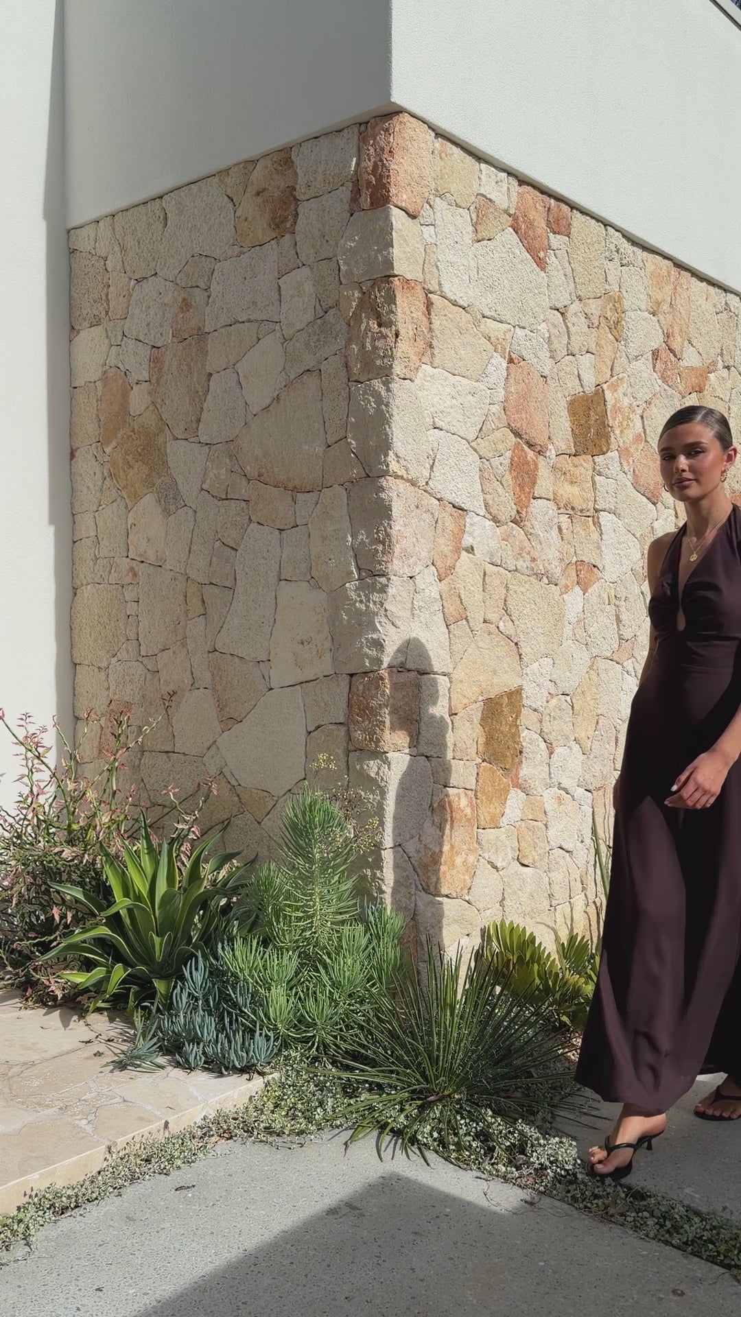 Larna Maxi Dress - Chocolate - Billy J