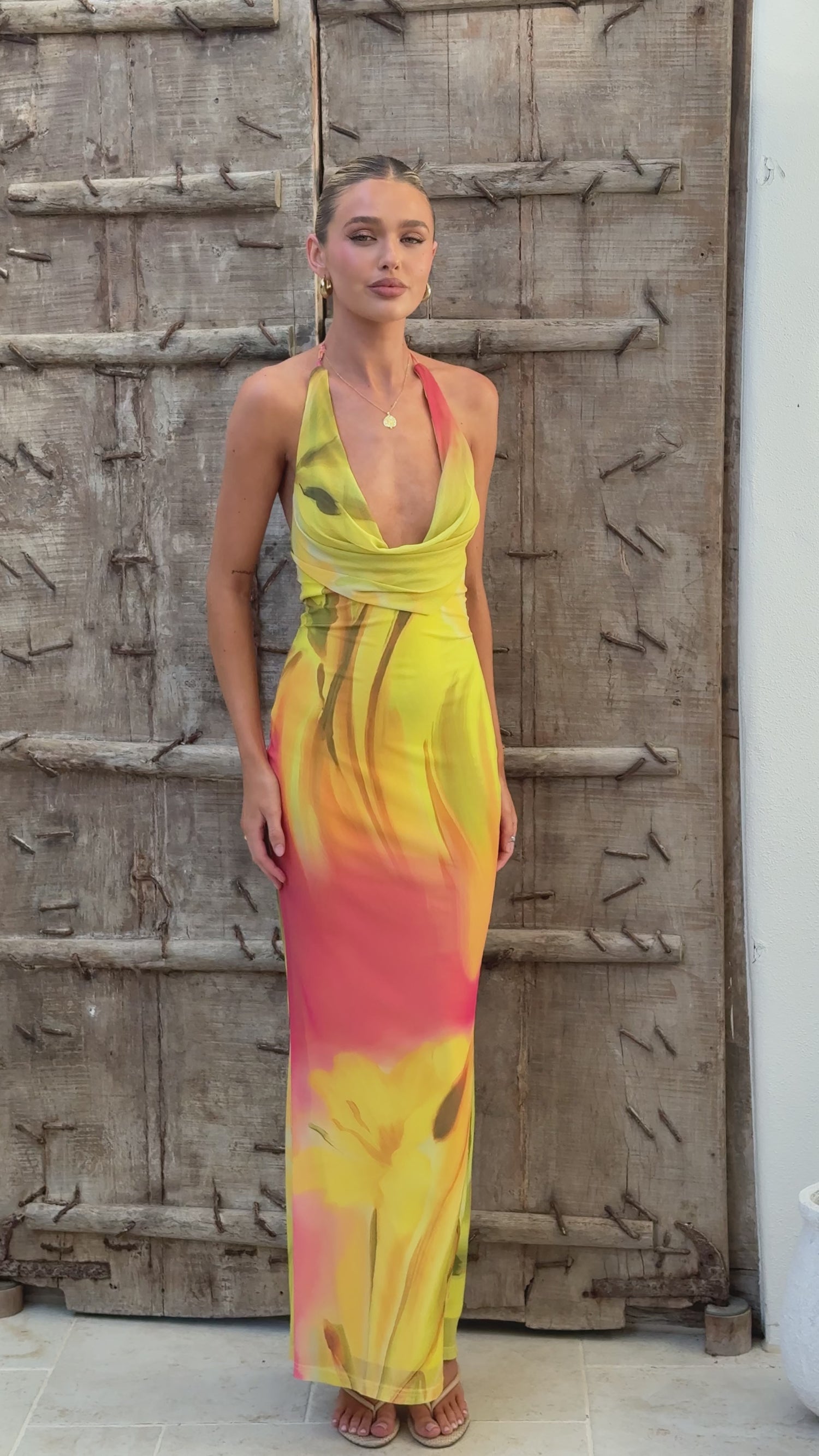 Vera Maxi Dress - Sunset Floral - Billy J
