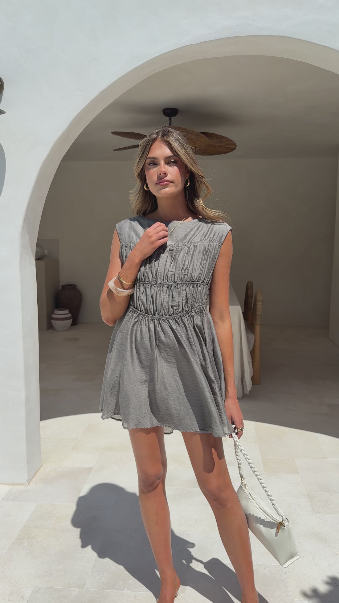 Masha Mini Dress - Khaki - Billy J