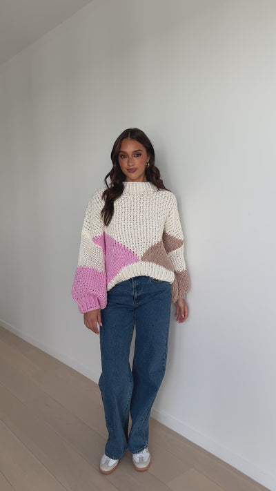 Load and play video in Gallery viewer, Nila Jumper - Pink Multi
