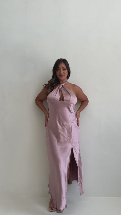 Load and play video in Gallery viewer, Amalia Maxi Dress - Dusty Pink
