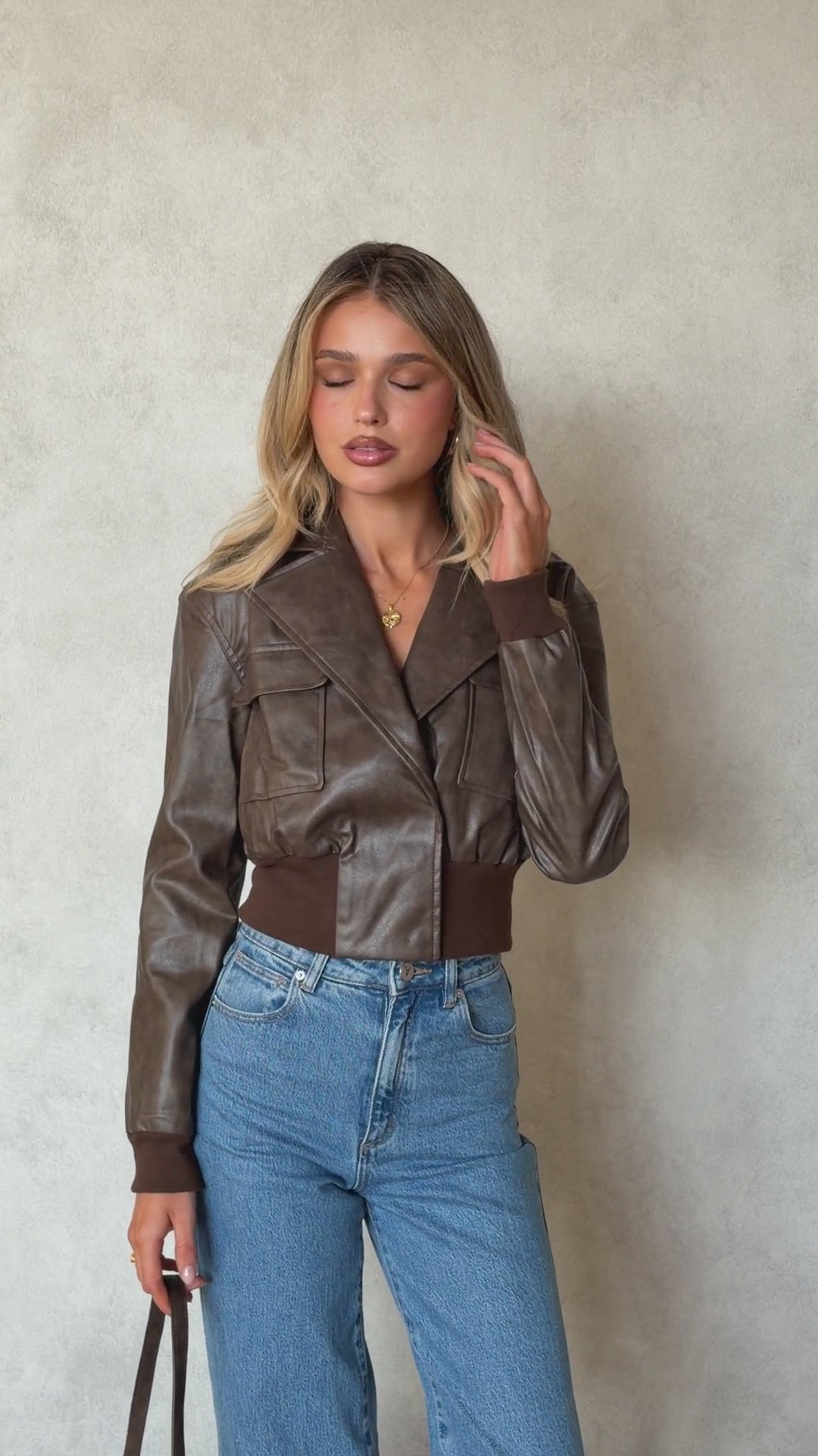 Charlie Bomber Jacket - Brown - Billy J