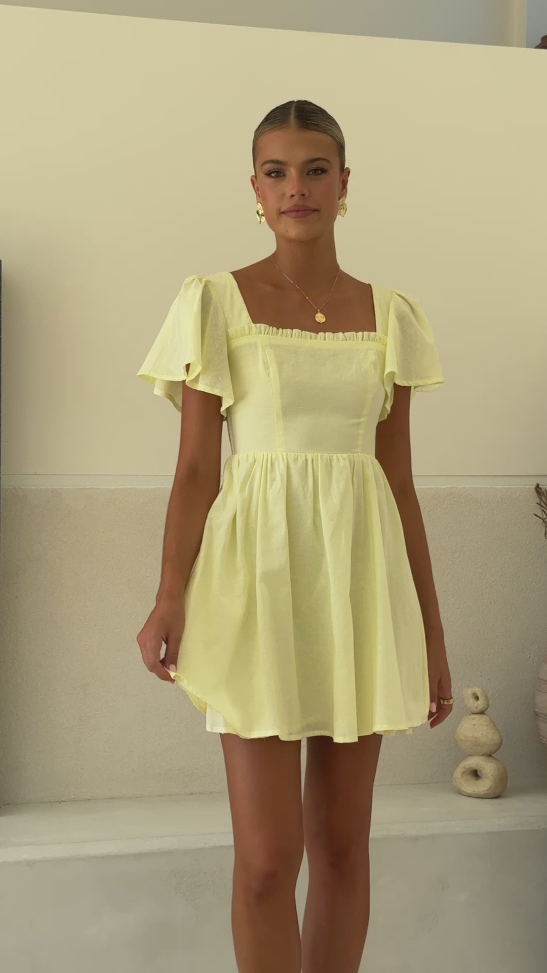 Pasha Mini Dress - Yellow