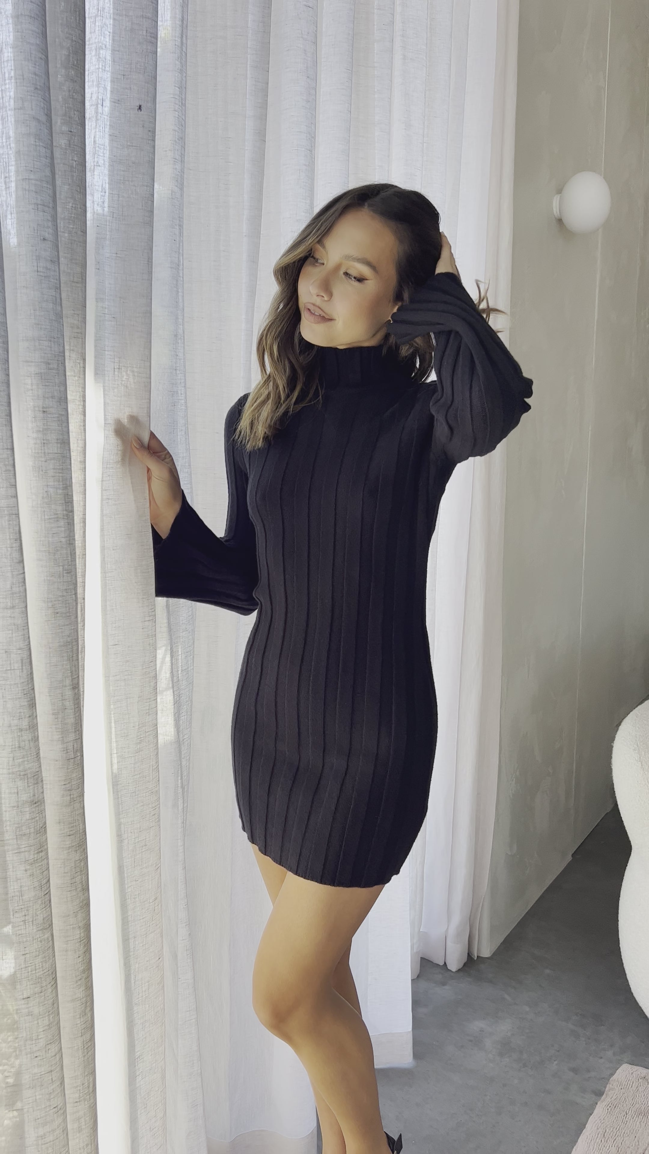 Marlie Mini Dress - Black