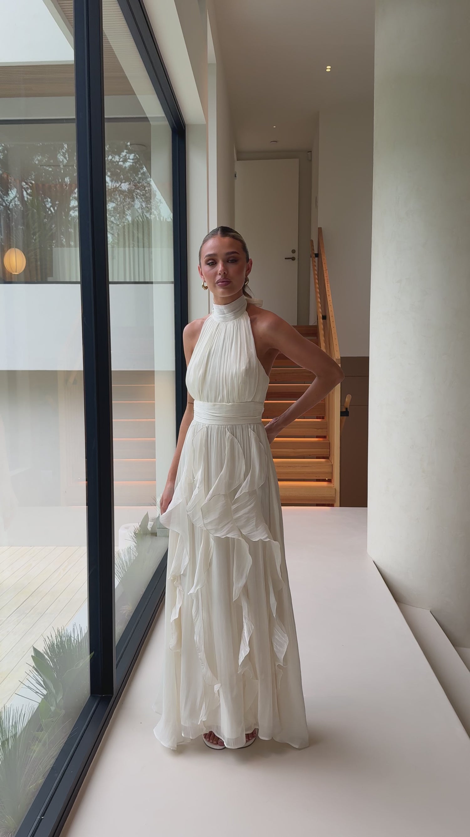 Tahli Maxi Dress - Cream - Billy J