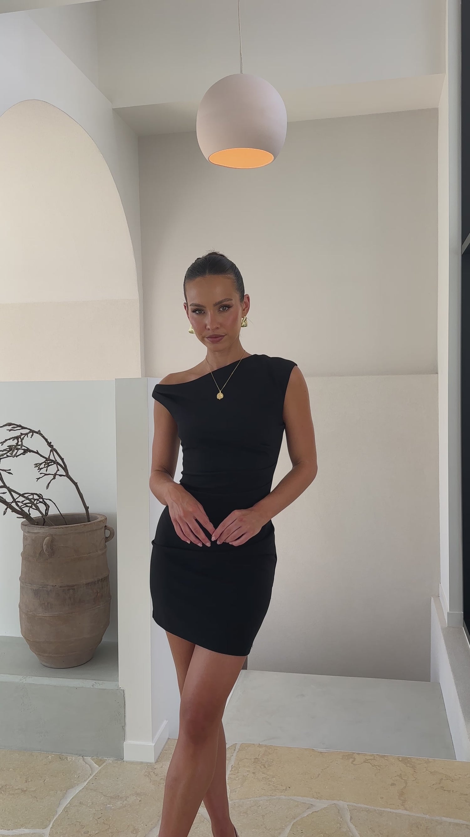 Zariah Mini Dress - Black - Billy J