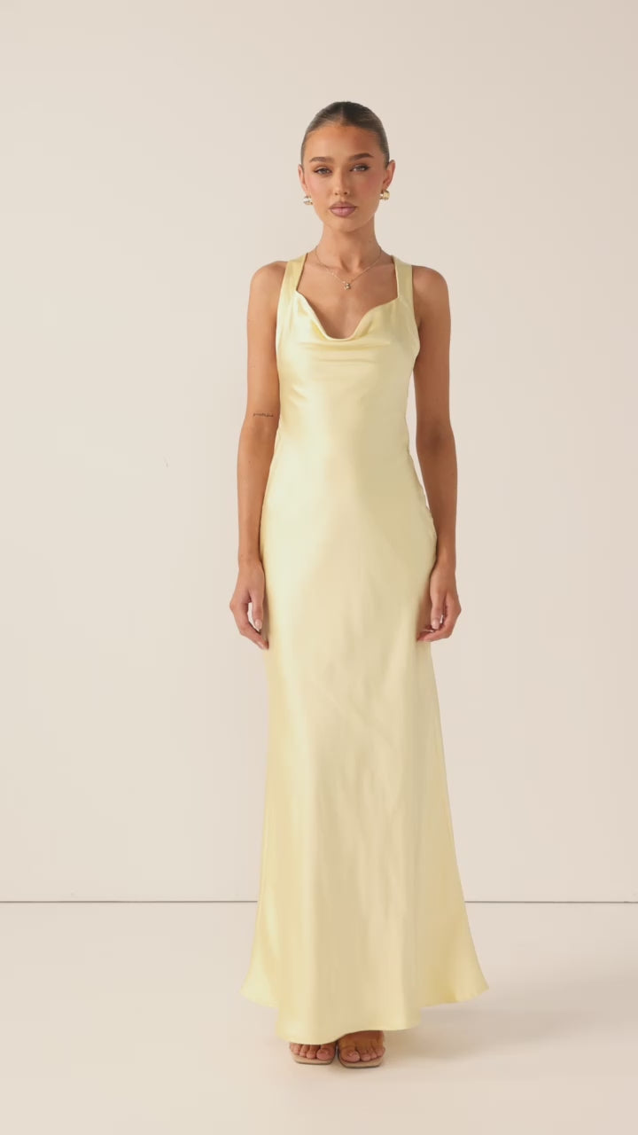 Eva Maxi Dress - Yellow - Billy J